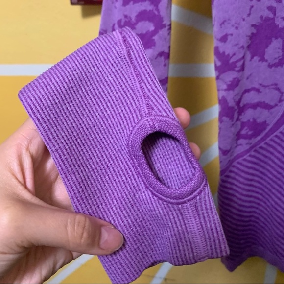 Lululemon Swiftly Tech Long Sleeve Crew Heathered Tender Violet  Size 4 - Picture 4 of 9